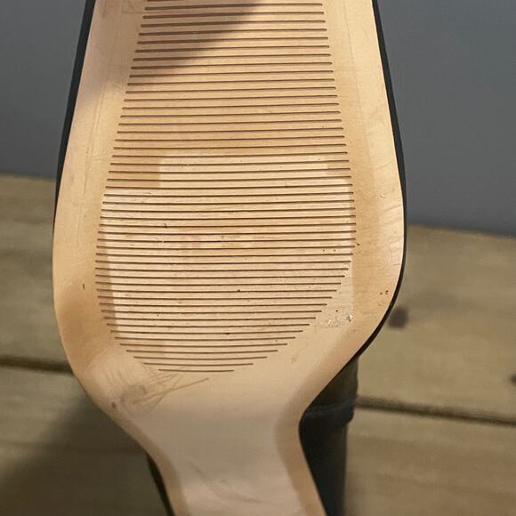 Nordstrom Rack Women's Naja Boots Size 9.5 Black Faux Leather Block Heel Zip Up - Picture 11 of 15